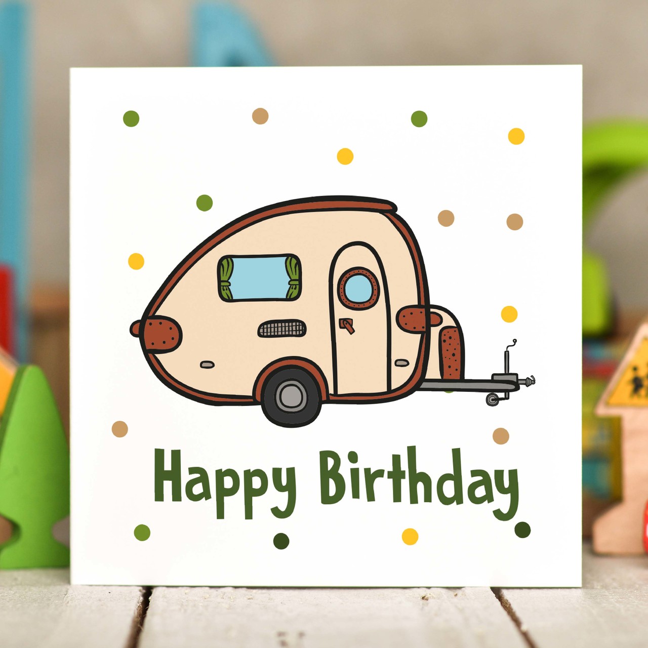 Caravan Birthday Card