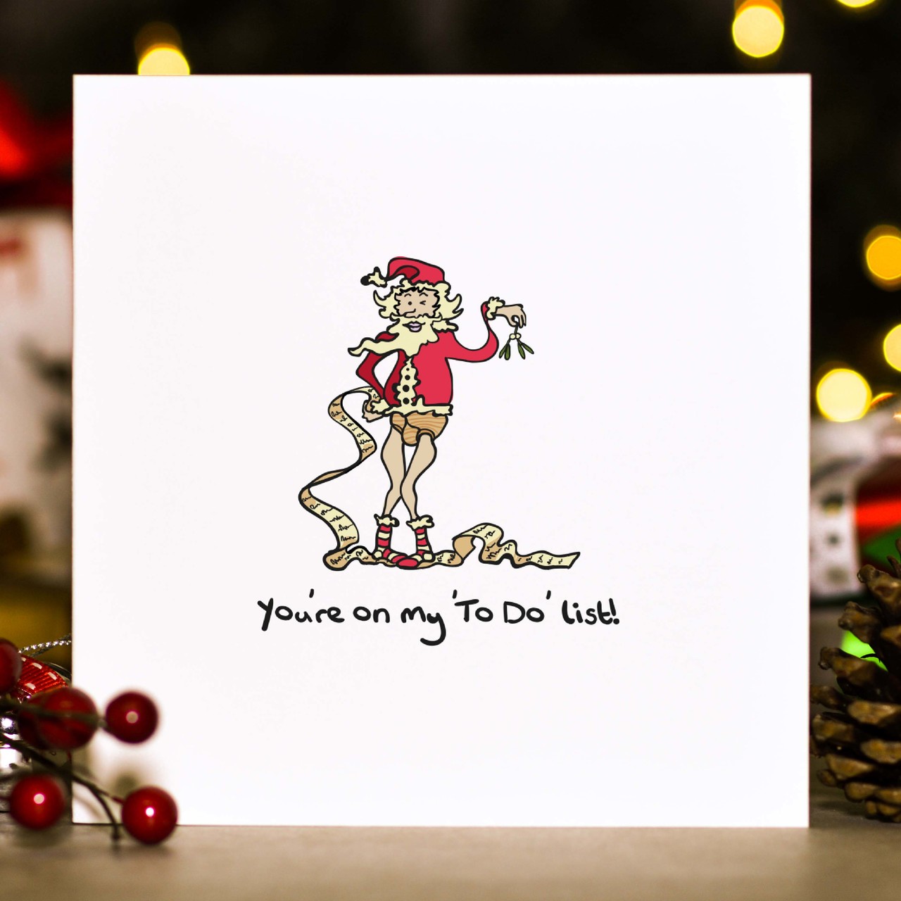 You’re on my ‘To Do’ list! Christmas Card