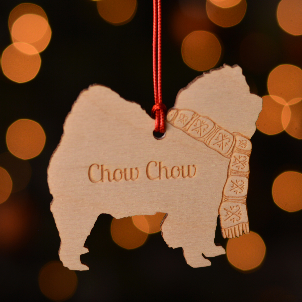 Personalised Chow Chow Dog Decoration