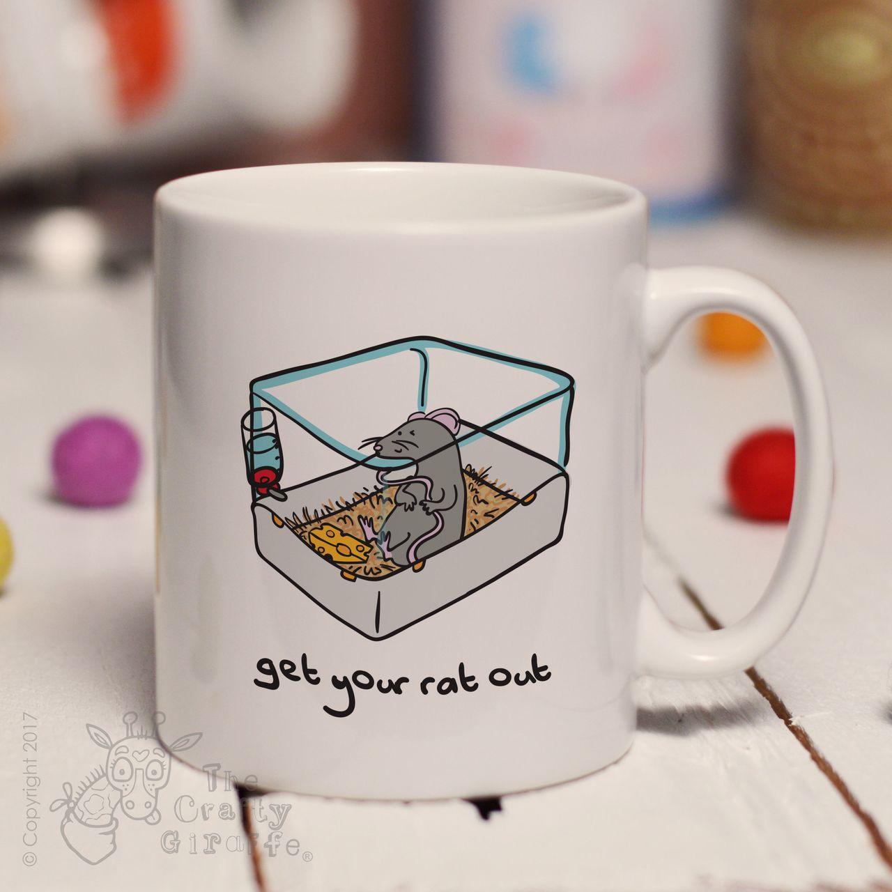Get your rat out cage mug