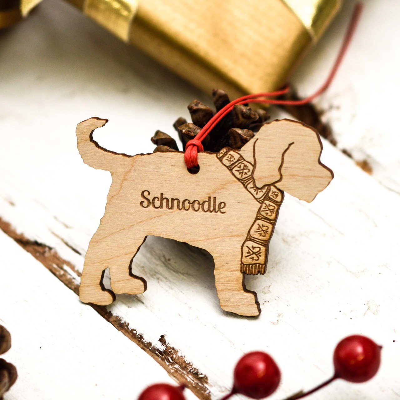 Personalised Schnoodle Decoration